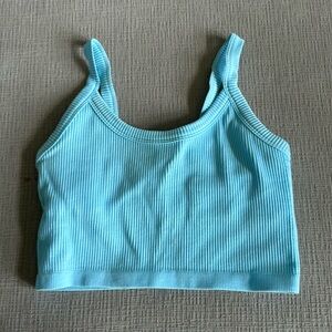Blue athletic tank